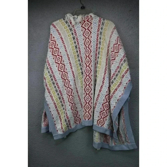 Cabi-Love Carol Collection Siesta Poncho Sweater-XS/S-Fringe-Bohemian-Hippie - Picture 8 of 10